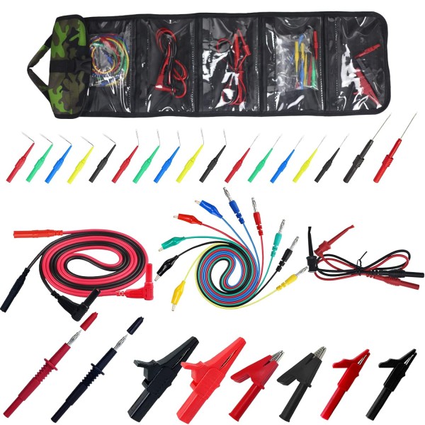 34-in-1 Test Lead and Test Probe Kit for Multimeter Tester