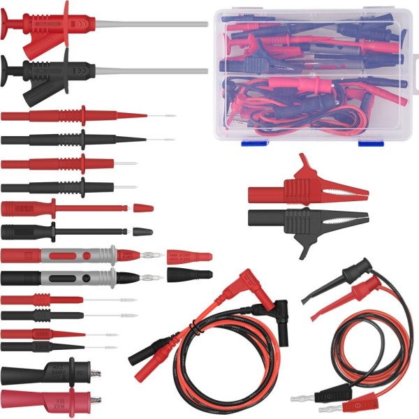 22 in 1 Multimeter Test Leads with Electrical Alligator Clips, Soft Silicone Test Leads Probes