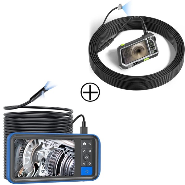 50ft Sewer Camera Dual Lens Sewer Inspection Camera with 4.5350'' Screen