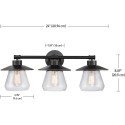 Globe Electric 51496 Nate 5-Piece All-in-One Bathroom Set, Oil Rubbed Bronze