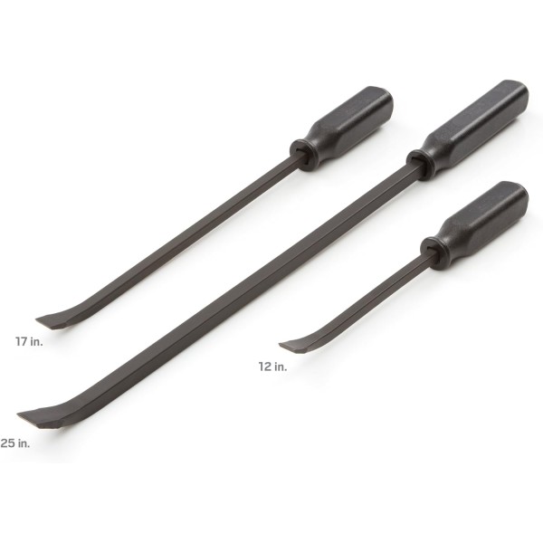 Angled Tip Handled Pry Bar Set, 3-Piece (12, 17, 25 in.)