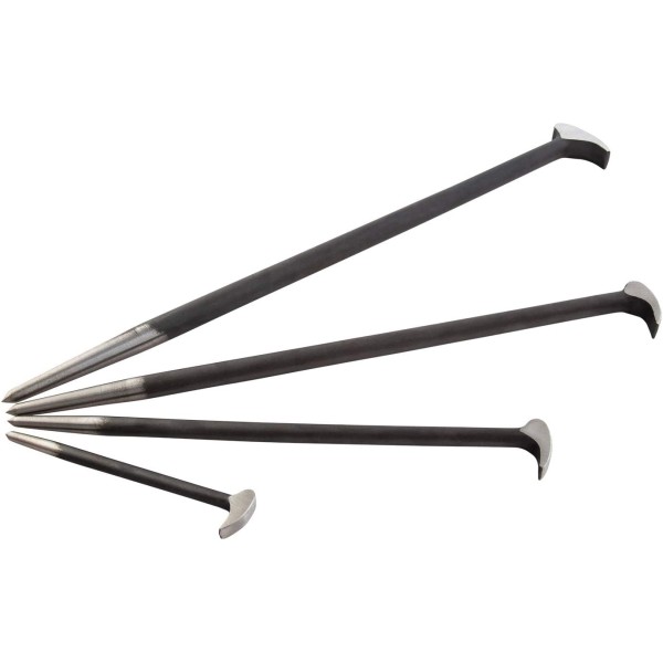 TOOLS 9804 Rolling Head Pry Bar Set, 6-Inch - 20-Inch, 4-Piece