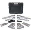 107 Pieces Bit Socket Set, 1/4", 3/8" and 1/2" Drive, Torx/Extra Long Torx/Tamper Proof Torx/Hex/Ball End Hex, SAE/Metric, S2 Steel Bits