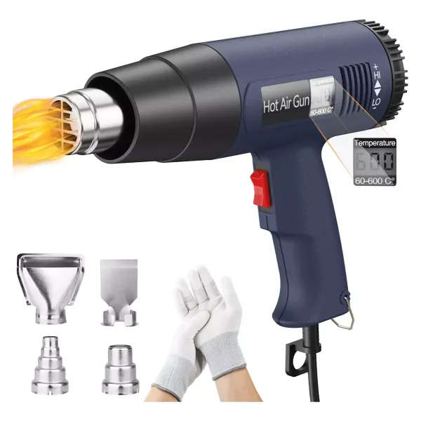 Electric Heat Gun Adjustable Temperature Lcd Screen