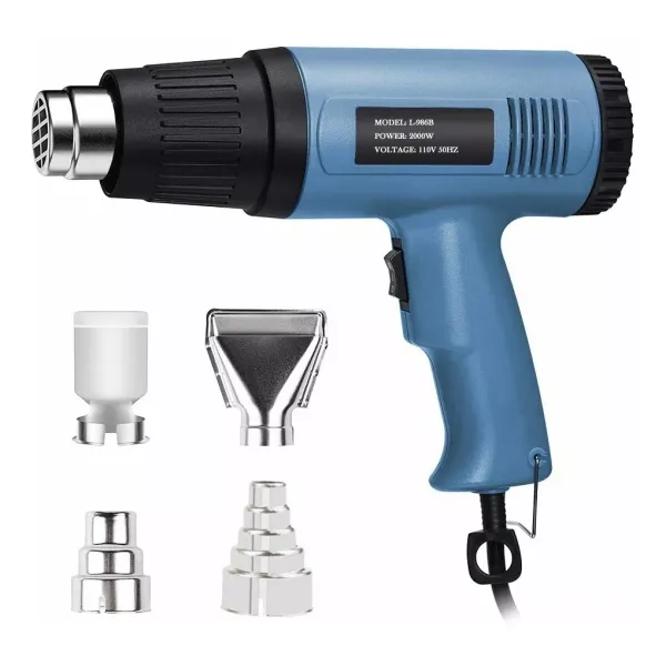 Adjustable Temperature Heat Gun 4 Nozzles 2000w