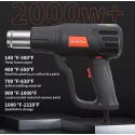 Adjustable Temperature Heat Gun 4 Nozzles