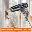 2000w Heat Gun Adjustable Temperature 6 Nozzles