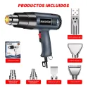 2000w Heat Gun Adjustable Temperature 6 Nozzles