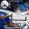 2 In 1 MIG MMA Welding Machine Non-Gas Gas-Shielded ARC Welder Automatic Wire Feeding Contact Welding IGBT DC Inverter Welder