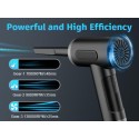 Compressed Air Duster - 130000RPM Keyboard Cleaner with LED Light, 7600mAh Rechargeable Cordless Electric air Duster for Computer Keyboard 