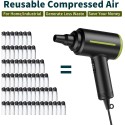 Compressed Air Duster, Electric Air Duster, Handheld Air Blower, 500W 40000RPM Powerful Air Duster