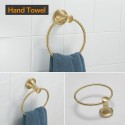 Gold 4 Piece Bathroom Accessories Set