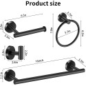 Bathroom Hardware Set 10 Pieces, SUS 304 Stainless Steel Towel Bar Set Includes 2 Packs 16 inch Bar