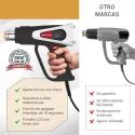 2000w Heat Gun Adjustable Temperature Kit 5 Pieces