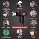 Electric Heat Gun Adjustable Temperature 2000w+nozzle