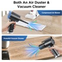 Upgraded Compressed Air Duster, 106000RPM Electric Air Duster for Keyboard Cleaner Replace Compressed Air Can, 3 Speed with LED Screen for Office, Desk, Sofa, PC Duster