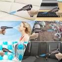 Compressed Air Duster, Cordless, Rechargeable, Powerful 120000RPM, Low Noise Electric Canned Air for Computer Keyboard Cleaner and Drying