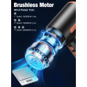 Compressed Air Duster, with Brushless Motor, Low Noise, Max. 90000RPM, 3 Gear Adjustable, 7500mAh Rechargeable Batteries, Non-Disposable Compressed Gas Duster