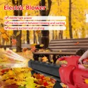 Electric Air Blower 2 In 1 Blowing & Suction Handheld Garden Leaf Blower with Collection Bag Wheel for Snow Lawn Garden Tool