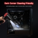 Electric Cordless Compressed Air Duster -51000RPM,3 Speed, Fast-USB Charging Keyboard Cleaner with LED Light for Dust Off/Cleaning Computer Electronics, Replace Air Can/Pump
